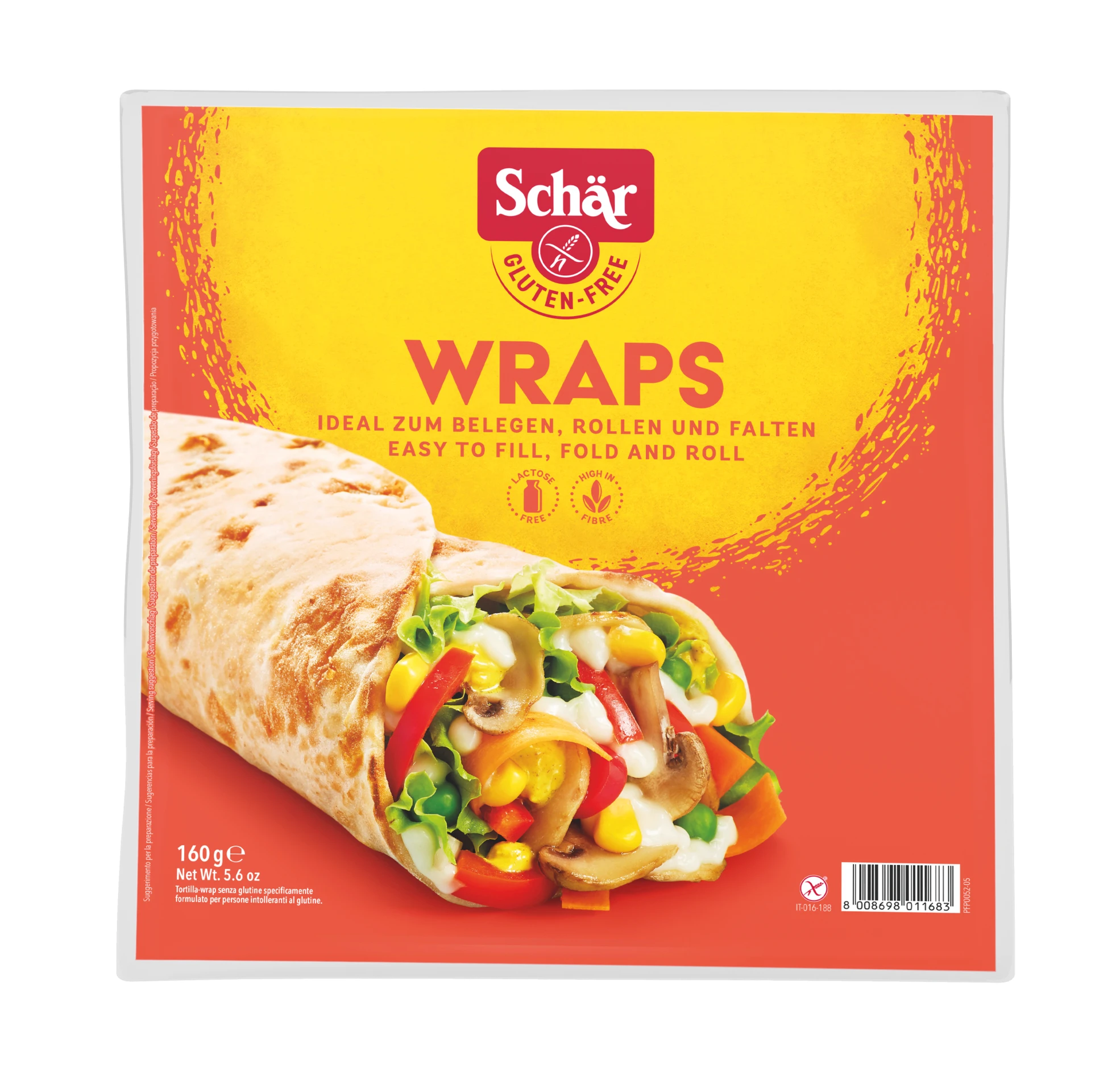 Dr Schar Wraps Gluten Free 160 gm